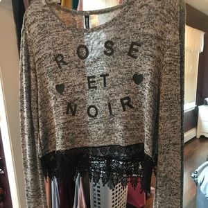 Light sweater crop top